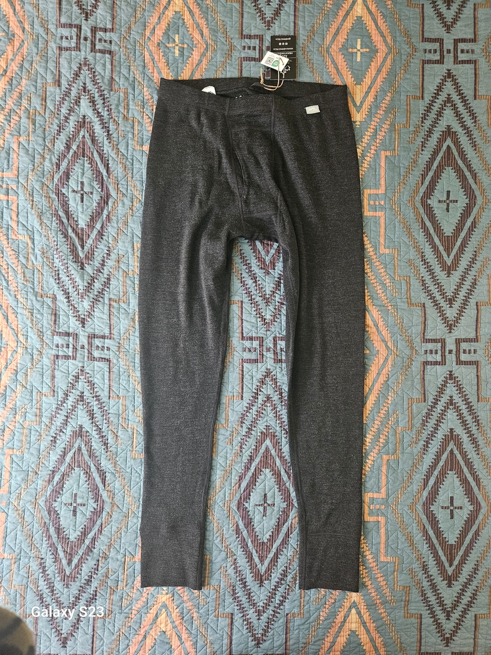 Men's Charcoal Thermal Heavy Weight Base Layer Pants